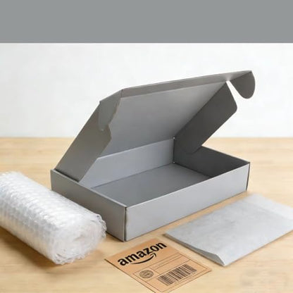 Grey Shipping Packaging MEIANJU Hard Cardboard Shipping Box Gift Wrap Boxes - color: Grey-20PCS