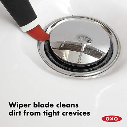 OXO Good Grips Deep Clean Brush Set, Orange, Blue - color: Orange