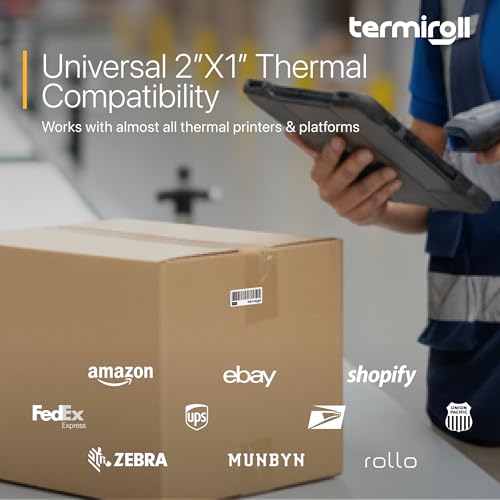 2x1 Thermal Labels Roll – 1000 Labels for Barcode, SKU & FNSKU – Direct Thermal, Strong Adhesive, Jam-Free Printing – Compatible with Rollo, Zebra, Munbyn (Not for Large Shipping Labels) - size: 2x1 - 1 Roll | 1000 Labels