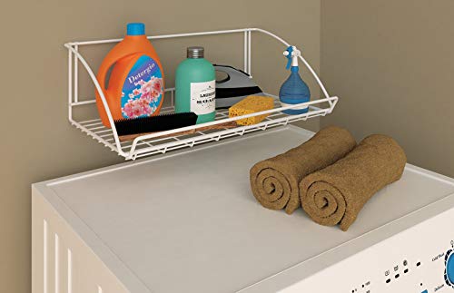 ClosetMaid 8278 18-Inch Wide Laundry Utility Hanger Shelf, White - size: 18-inch