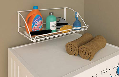 ClosetMaid 8278 18-Inch Wide Laundry Utility Hanger Shelf, White - size: 18-inch