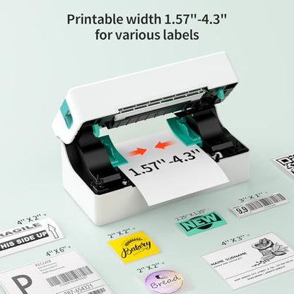 Rongta Thermal Shipping Label Printer, Bluetooth 4x6 Sticker Printer