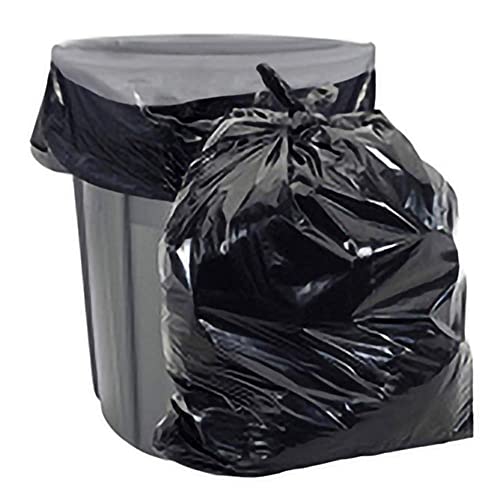 Aluf Plastics 33 Gallon Trash Bags - 1.5 MIL (eq) Black Heavy Duty Trash Can Liners - 33" x 39" - Pack of 100 - For Contractor, Industrial, Commercial, & Outdoor - style: 33 Gal, 1.5 Mil Equiv, 100 Count