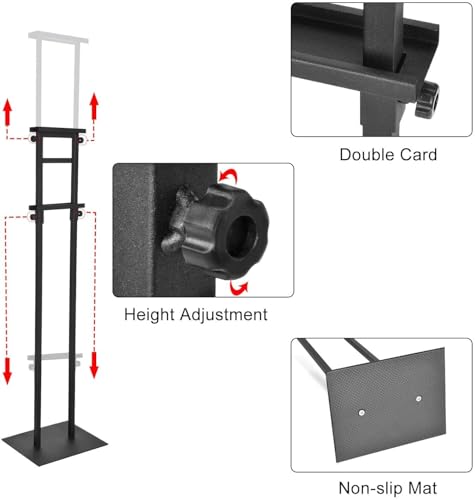 GUOHONG 6Pack Poster Stand for Display, Adjustable Floor Stand Sign Holder - size: 75 inch-6Pack