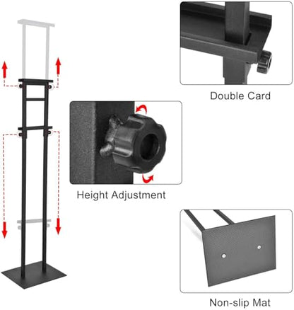 GUOHONG 6Pack Poster Stand for Display, Adjustable Floor Stand Sign Holder - size: 75 inch-6Pack