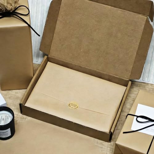 LIAPAWPAW Kraft Brown Tissue Paper Roll for Gift Wrapping, Flower Bouquets & Crafting - 17" x 98 ft, Translucent Delicate Tissue Paper for Gift Bag Stuffing, Art Packing, Wedding Birthday Holiday Deco - color: Kraft Brown