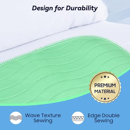 Fygrip 4 Pack 24” x 24” Extra Heavy Absorbency Washable Underpads Bed Pads - size: 4 Pack - 24" x 24"