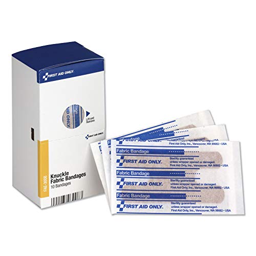 First Aid Only FAE-3008: Sc Refill Fabric Knuckle Bandages, 10/Box