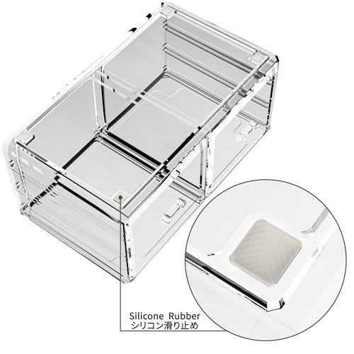 Readaeer Makeup Cosmetic Organizer Storage Drawers Display Boxes Case with 12 Drawers(Clear) - color: Clear