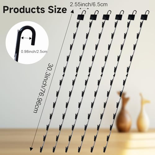 Chip Hanger Strips Hooks Display Hanging with Chip Greeting Card Party Merchandise Vendors Potato Bag Holder Snack - style: 12 clips 6 pack