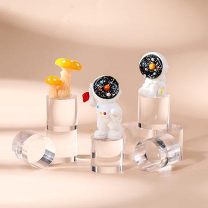 Remerry Acrylic Round Block Display, 8 Pcs, 1 x 1 x 1 Inches - size: 1 x 1 x 1 Inches