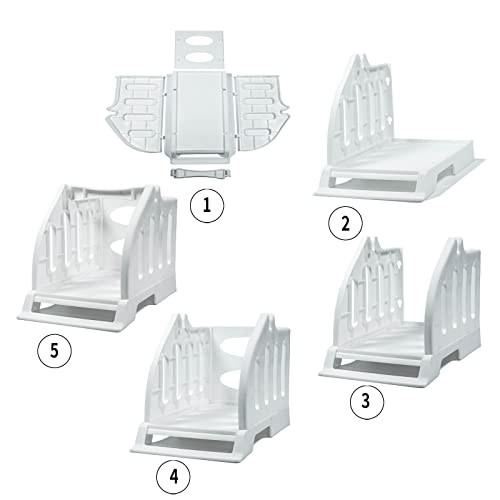 Label Holder for Rolls and Fan-Fold Labels,4x6 Stand for Thermal Label Printer-Accessory for Desktop Printer and Shipping Label Printer