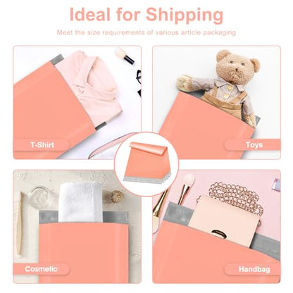 Metronic Poly Mailers 10x13 1200PC Shipping Bags Bulk for Small Business - color: Peach Pink, size: 10x13 1200PC