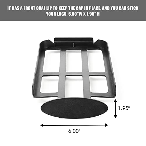 Professional 6-Piece Hat Display Set - Slatwall Mounted Baseball Cap Organizer for Retail Stores Space-Saving Slatwall Hat Rack