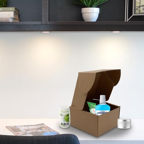 6x5x4 inch Shipping Boxes Pack of 25, Brown Corrugated Cardboard Mailer Box - size: 6x5x4 -25 Pack