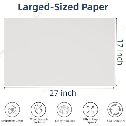 ZAVOOS 400 Sheet Packing Paper for Moving, 27 x 17 Inch, 12 Lb