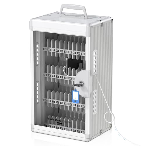 Glosen 48 Slots Cell Phone Locker with Key for Classroom, Phone Storage Box - size: 48slots
