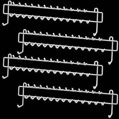 Gisafai 4 Pcs Tie Rack Organizer Wall Mounted, Belt Holder Rack
