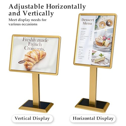 lesolar Adjustable Floor Standing Sign Holder Display, 21" x 29"Menu Stand