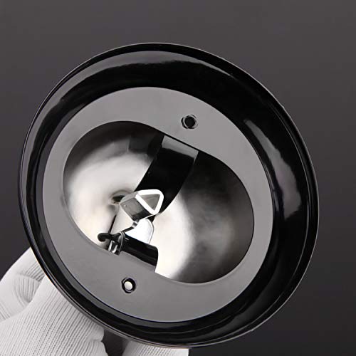 HeeYaa Call Bell 2 Packs 3.3 Inch Diameter with Metal Anti-Rust Construction, Desk Bell for Hotels, Schools, Restaurants, Reception Areas, Hospitals, Warehouses(Silver)