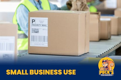 500 Fanfold 4x6 Direct Thermal Shipping Labels Waterproof Jam-Free Commercial Grade Permanent Adhesive Compatible with Zebra Rollo Munbyn and Most Label Printers White Perforated – Peck's Packaging - size: 500