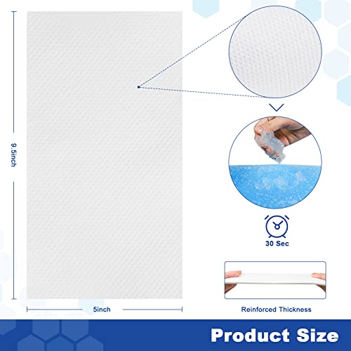 90 PCS Commode Absorbent Pads for Commode Liners Bedside Toilet Chair