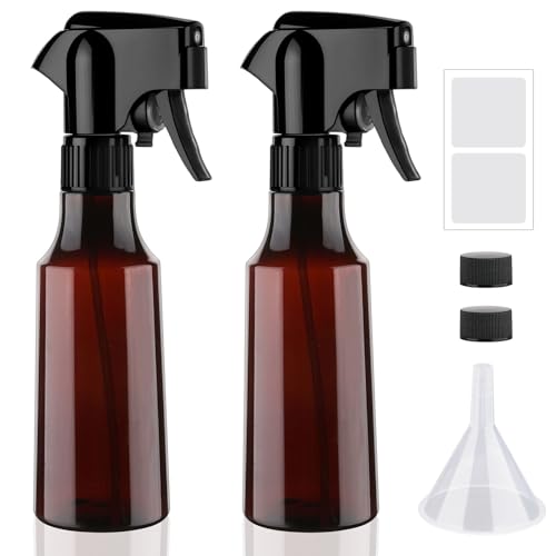 12oz Continuous Mist Plastic Spray Bottle 2 Pack All Purpose