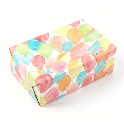 Viadom Birthday Wrapping Paper Roll, Gift Wrap for Boys Girls Kids Women Birthday, Valentines, Mothers day, Graduation, Wedding, Fathers day, Baby Shower, Christmas (17in x 50ft) - color: Colorful Balloon