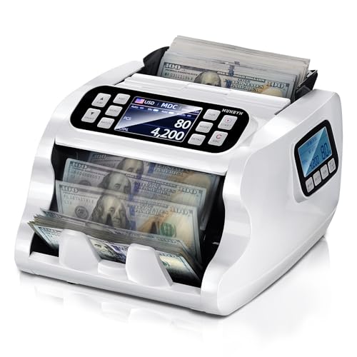MUNBYN IMC22 Money Counter Machine Mixed Denomination 2Y Manufacturer White - color: White