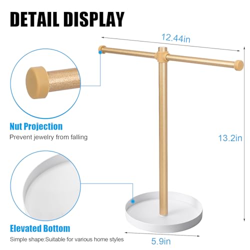 bodkar Necklace Stand Aesthetic Necklace Holder - color: Gold