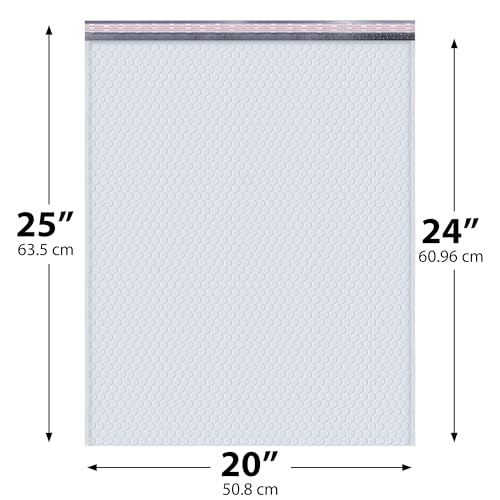 Bubble Mailers 20x25, Self Seal Poly Padded Envelopes #10, 50 Pack Bulk - color: White, size: 20"x25" / 50 Pack
