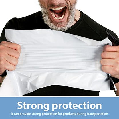 Metronic Poly Mailers 12x15.5 300 Pcs Medium Shipping Bags for Clothes Bulk - color: White, size: 12x15.5 300PC