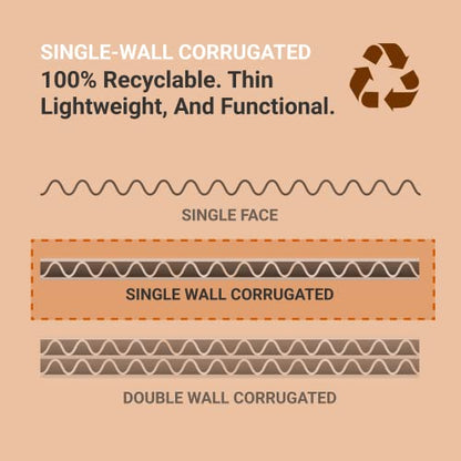 AVIDITI Storage Bins 6"L x 12"W x 4.5"H, 50-Pack | Corrugated Cardboard Box for Packing, Moving and Storage
