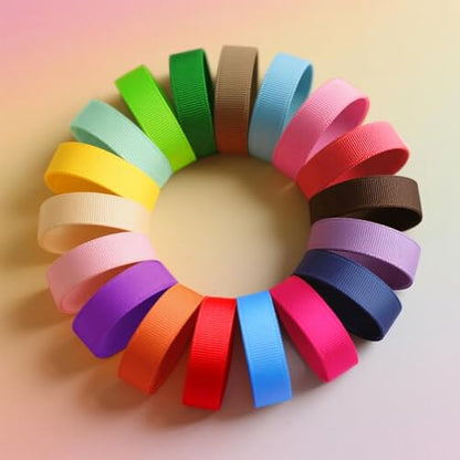 QingHan Grosgrain Ribbon 3/8 Inches 40 Yards (20 Colors x 2yards) - color: Multi