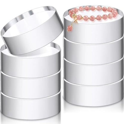 Remerry Acrylic Round Block Display, 8 Pcs, 3 x 3 x 1 Inches - size: 3 x 3 x 1 Inches