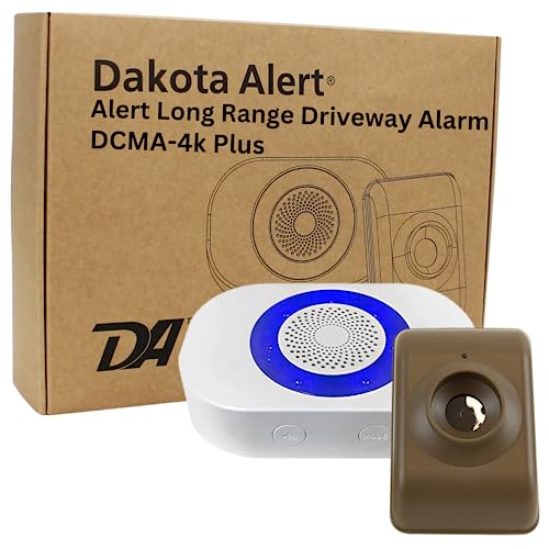 Dakota Alert Wireless Driveway Alarm DCMA-4K Plus 1-Mile Motion Sensor Kit