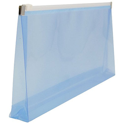 JAM PAPER Plastic Envelopes with Zip Closure - #10 Booklet Wallet - 5 x 10 - Blue - 12/Pack - color: Blue, size: #10 Business Size