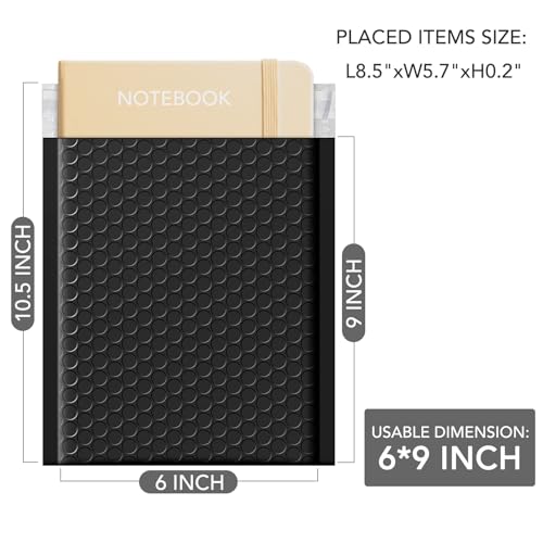 GSSUSA Black Bubble Mailers 6x10 Small Padded Envelopes 9600 Pack,1 Pallet - color: Black, size: 6x10 9600PC