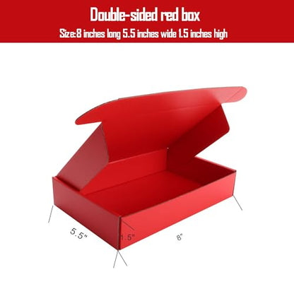 Small Red Shipping Packaging Boxes L8xW5.5xH1.5Inch 20Pcs Mailer Boxes - color: Red, size: Small-L8xW5.5xH1.5 inch