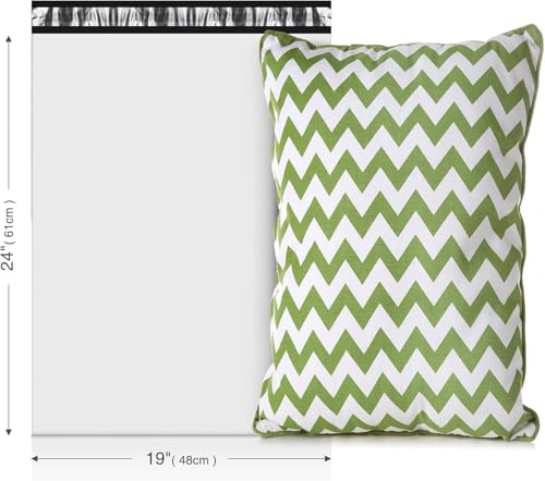 Metronic Poly Mailers 19x24 1500PC Shipping Bags for Clothes Small Business - color: White, size: 19x24" 1500PC
