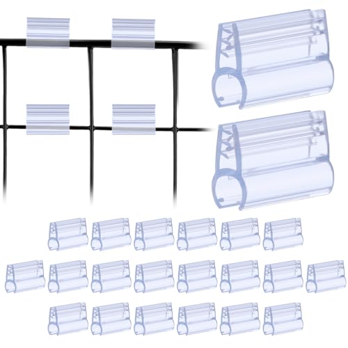 DLUGOPIS 30 Pack Gridwall Sign Holder Clip Grid Display Card Holder Grip Gridwall Accessories For Wire Rack 1*0.4*0.65inch(Fits .25" Diameter Wire Grid Panels) - size: 30 1×0.4×0.65inch