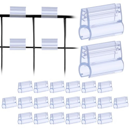 DLUGOPIS 30 Pack Gridwall Sign Holder Clip Grid Display Card Holder Grip Gridwall Accessories For Wire Rack 1*0.4*0.65inch(Fits .25" Diameter Wire Grid Panels) - size: 30 1×0.4×0.65inch