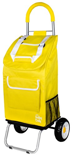 dbest products Trolley Dolly Shopping Grocery Foldable Cart Storage Mom, Blue Polka Dot - color: Daisy, style: Cart