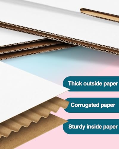 Shipping Boxes 7x5x2 inches Small Mailing Boxes 50 Pack White Cardboard Corrugated Box Mailers - size: 7x5x2 inch