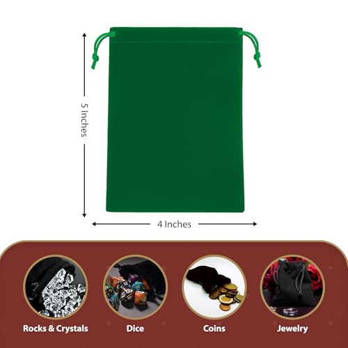 Mandala Crafts 4x5 Emerald Green Jewelry Gift Favors Velvet Drawstring Bags - color: Emerald Green 4X5 Inches, size: 1 Count (Pack of 50)