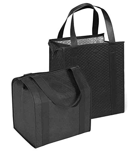 Mediz Hannah Smart Large Capacity Heavy Duty Insulated Shopping Bag - color: Black