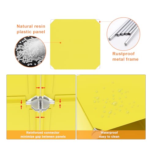 AWTATOS Cube Storage Organizer, 6 Cube Closet Storage Shelves, Yellow - color: Yellow