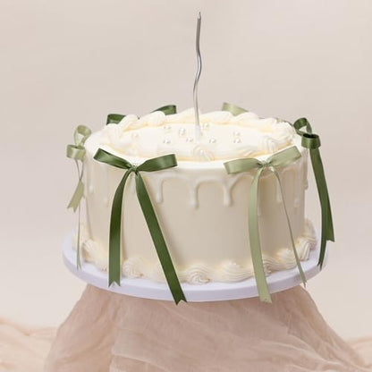 Keypan Sage Green Satin Ribbon, 3/8 Inch, 50 Yards - color: Sage Green, size: 3/8"