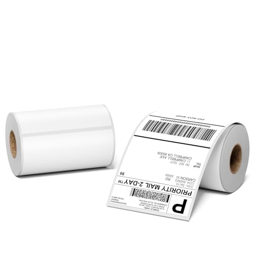 4x6 Thermal Shipping Label (2 Rolls of 250 4x6 Labels) - color: White-250*2
