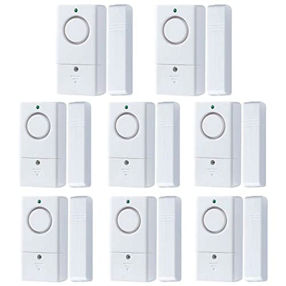 Door Window Alarms, 120DB Door Alarms for Kids Safety, Security Alarm with Chime for Store Pool, 8 Pack - style: 8 Pack